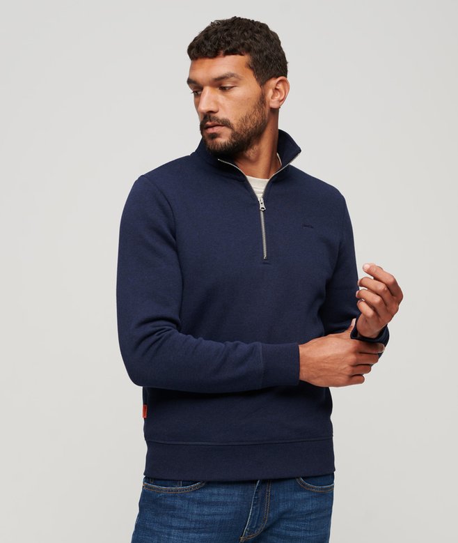 Essential Logo Henley Sweatshirt