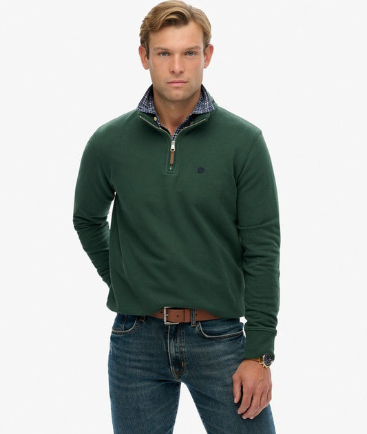 Preppy SD Co Half Zip - Enamel Green