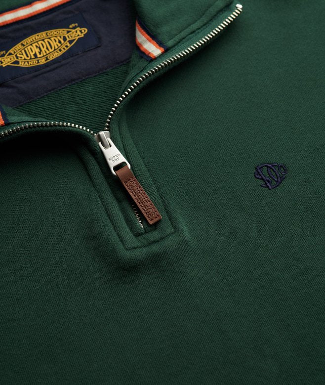 Preppy SD Co Half Zip - Enamel Green