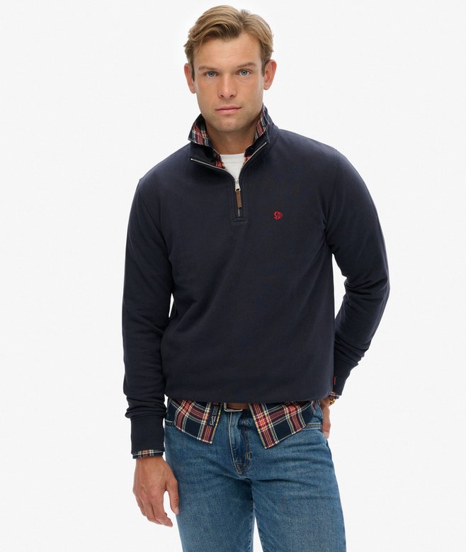 Preppy SD Co Half Zip - Super Dark Navy