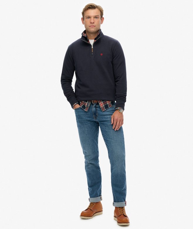 Preppy SD Co Half Zip - Super Dark Navy
