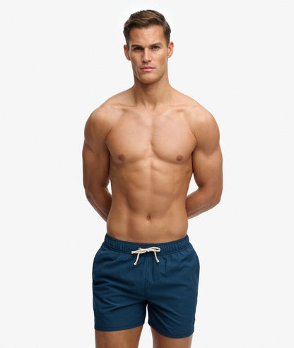 Seer Sucker 15-inch Swim Shorts - Atlantic Navy Blue
