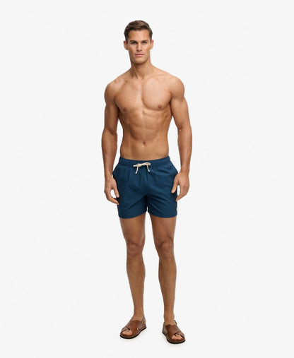 Seer Sucker 15-inch Swim Shorts - Atlantic Navy Blue