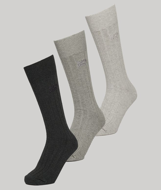 Rib Crew Sock 3 Pack