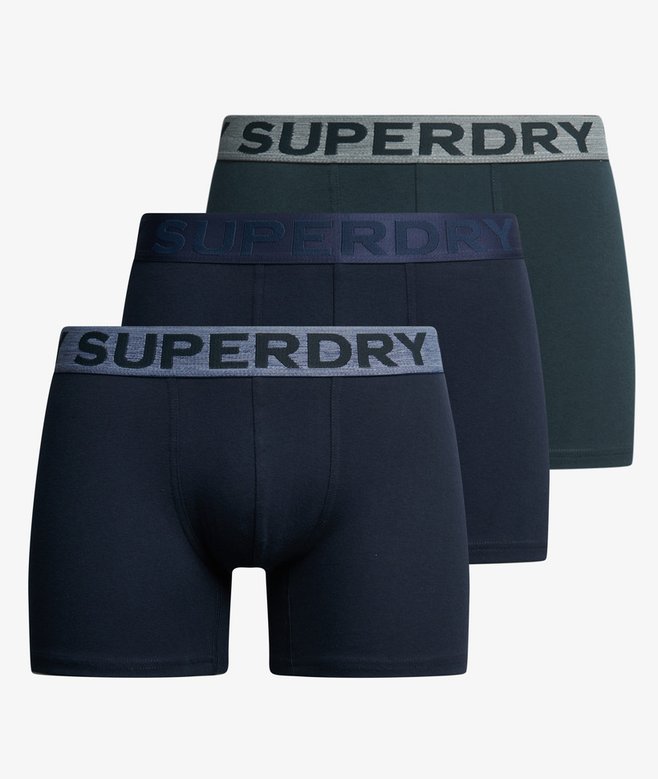 Organic Cotton Boxer Triple Pack - Navy