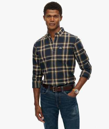 Long Sleeve Lumber Jack Shirt - Navy