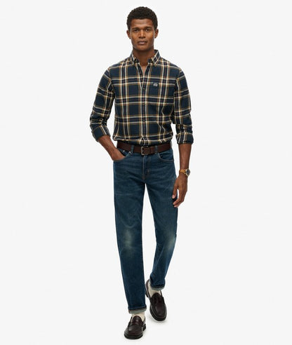 Long Sleeve Lumber Jack Shirt - Navy