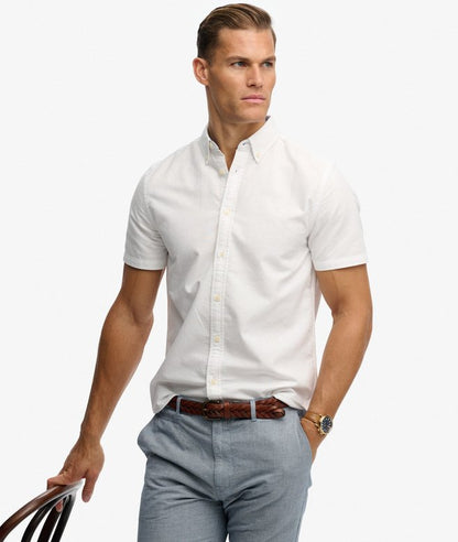 Preppy Oxford Short Sleeve Shirt - Optic White
