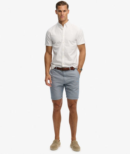 Preppy Oxford Short Sleeve Shirt - Optic White