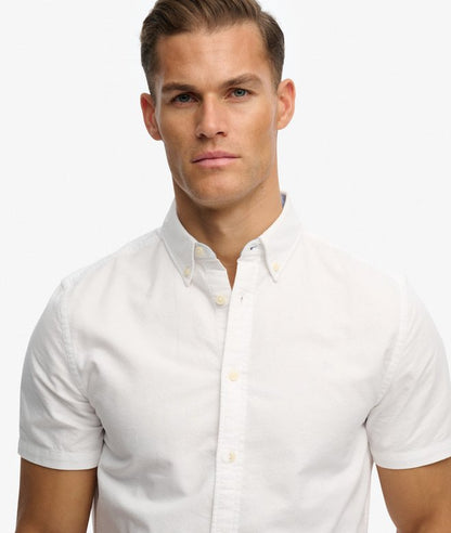 Preppy Oxford Short Sleeve Shirt - Optic White
