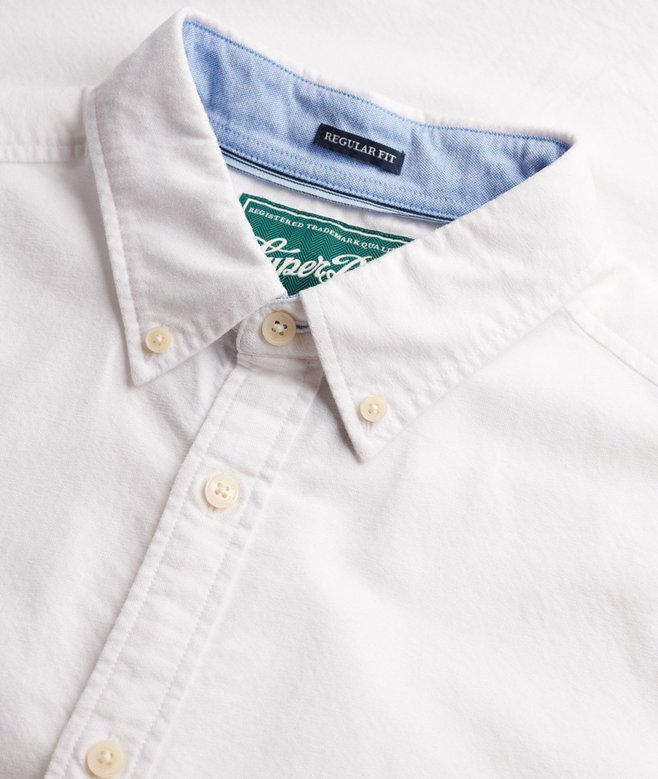 Preppy Oxford Short Sleeve Shirt - Optic White
