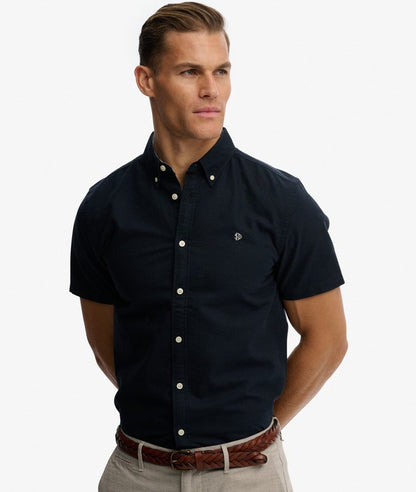 Preppy Oxford Short Sleeve Shirt - Eclipse Navy