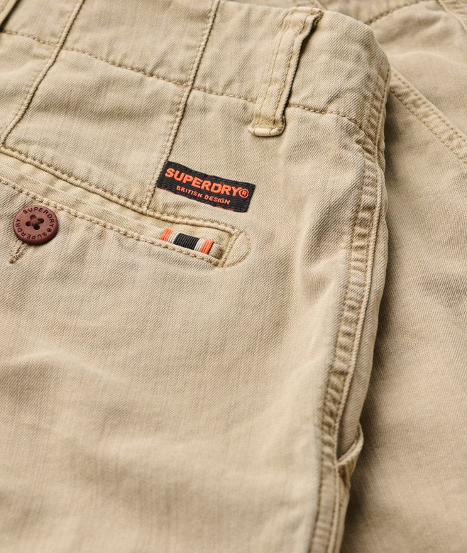 Ripstop Light Cargo Shorts - Beige