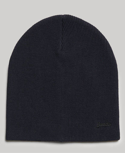 Essential Logo Knitted Beanie - Black