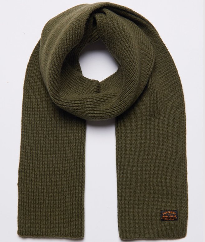 Organic Cotton Superdry Essential Logo Scarf