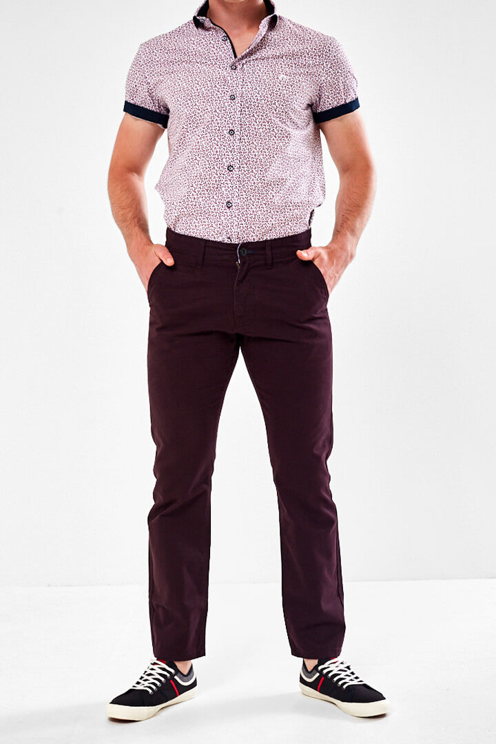 Burgundy Pete Chino