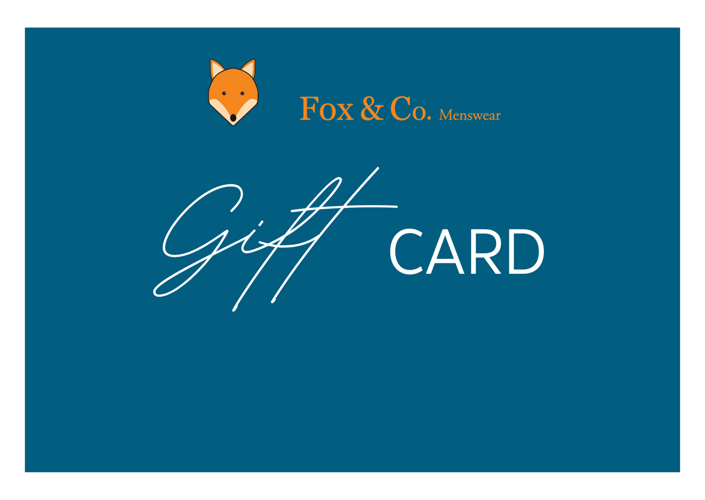 Fox & Co Menswear Gift Card