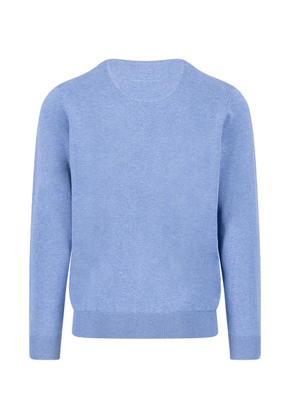 Knitwear O-Neck Superfine Jumper - Crystal Blue