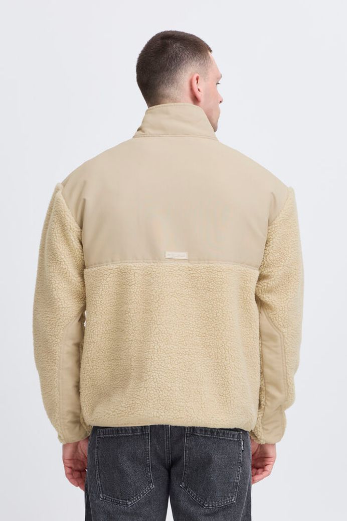 BH Evon Zipped Sherpa Jacket - Oyster Grey