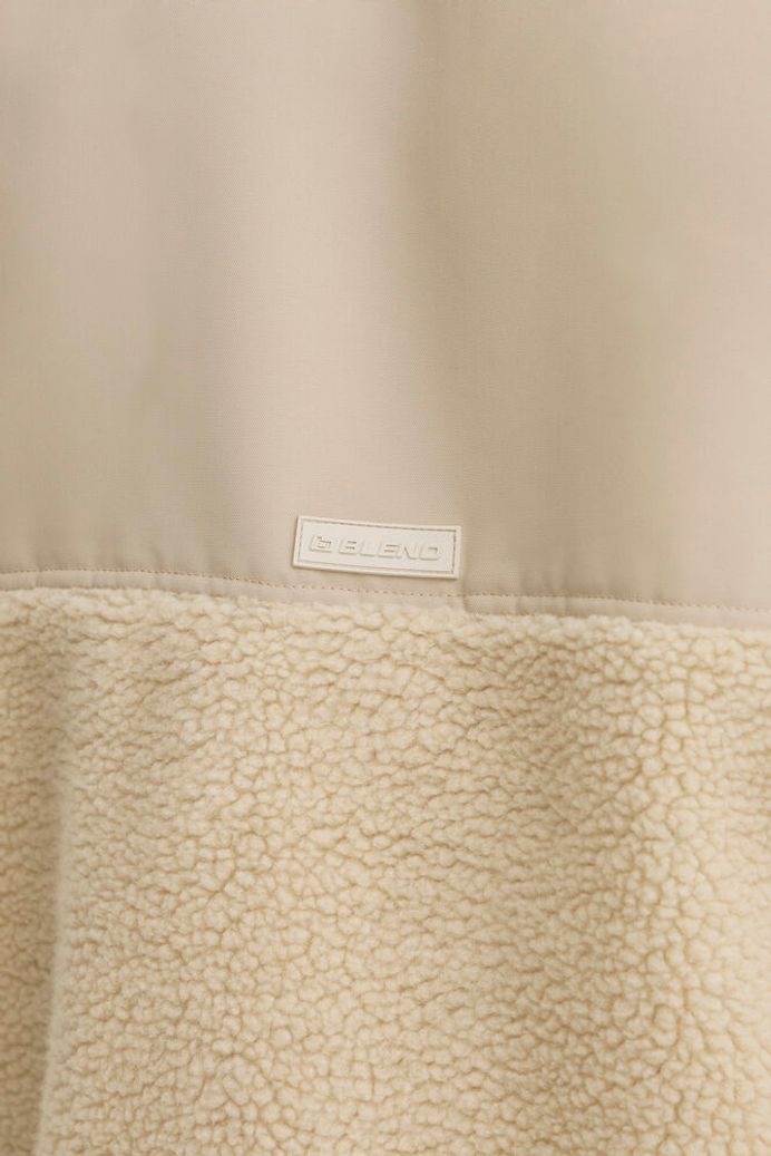 BH Evon Zipped Sherpa Jacket - Oyster Grey