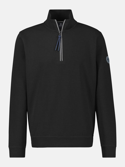Troyer 1/2 Zip Sweatshirt - Black