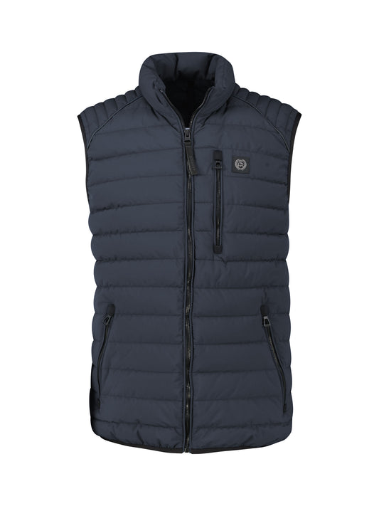 Lerros Quilted Outdoor Gilet - Blue Night