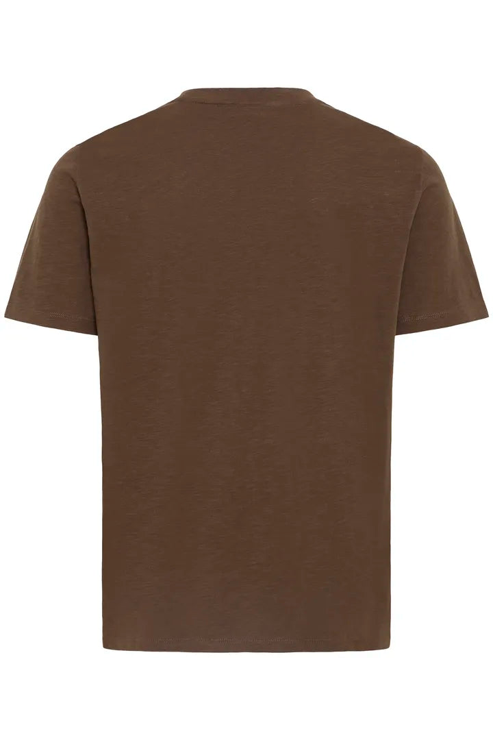 BH IKO Front Print T-Shirt - Slate Brown