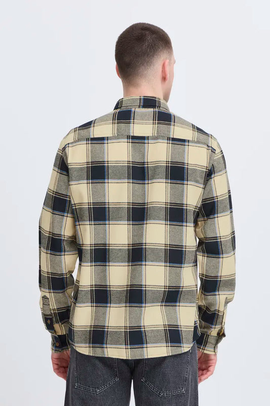 Dag Long-Sleeve Check Shirt - Navy