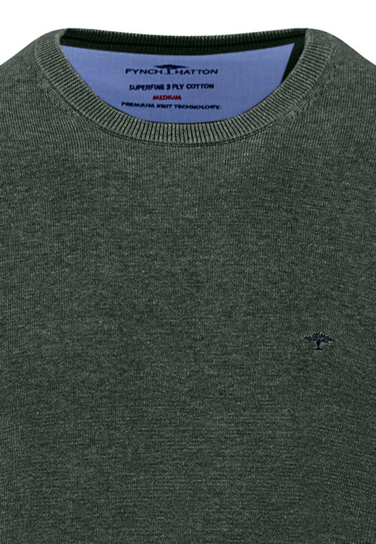 O-Neck Jumper - Dark Ivy