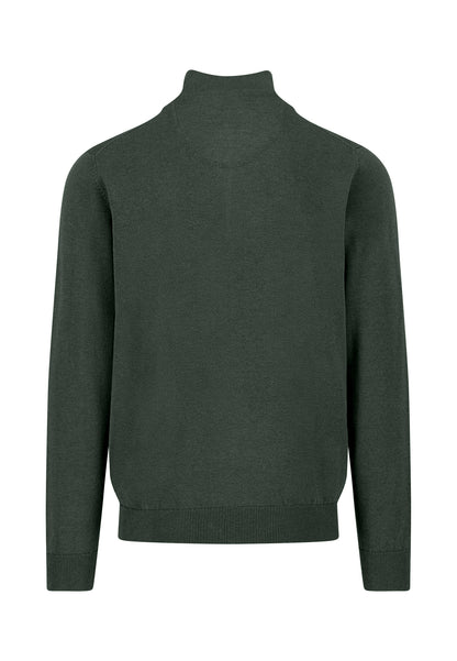 Troyer Zip Knit - Dark Ivy