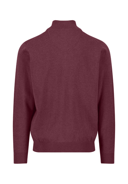 Troyer Zip Knit - Deep Merlot