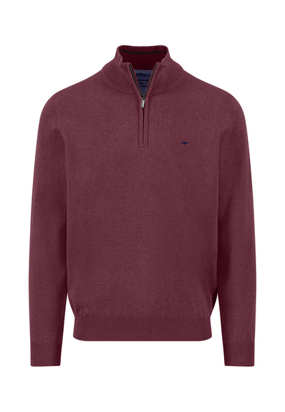 Troyer Zip Knit - Deep Merlot