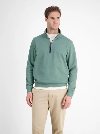 Troyer 1/2 Zip Sweatshirt -Fjord Blue