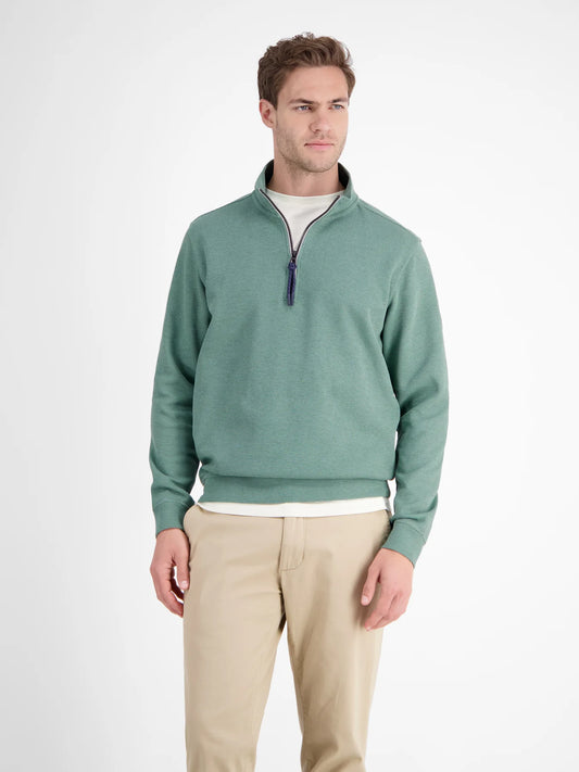 Troyer 1/2 Zip Sweatshirt -Fjord Blue