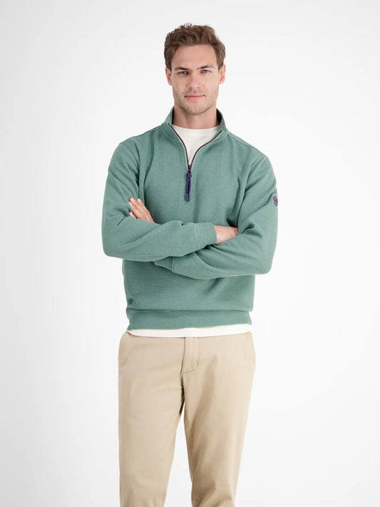 Troyer 1/2 Zip Sweatshirt -Fjord Blue