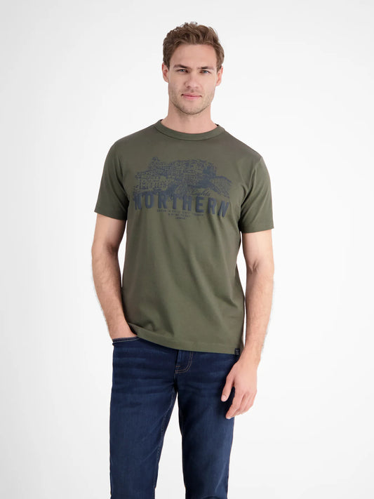 Northern Graphic Serafino t-shirt - Nordic Olive