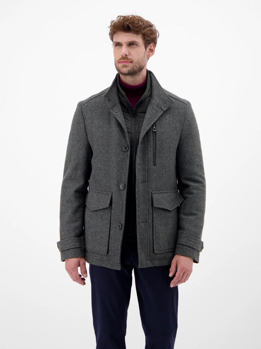 Lerros Mens Wool Jacket - Dark Graphite