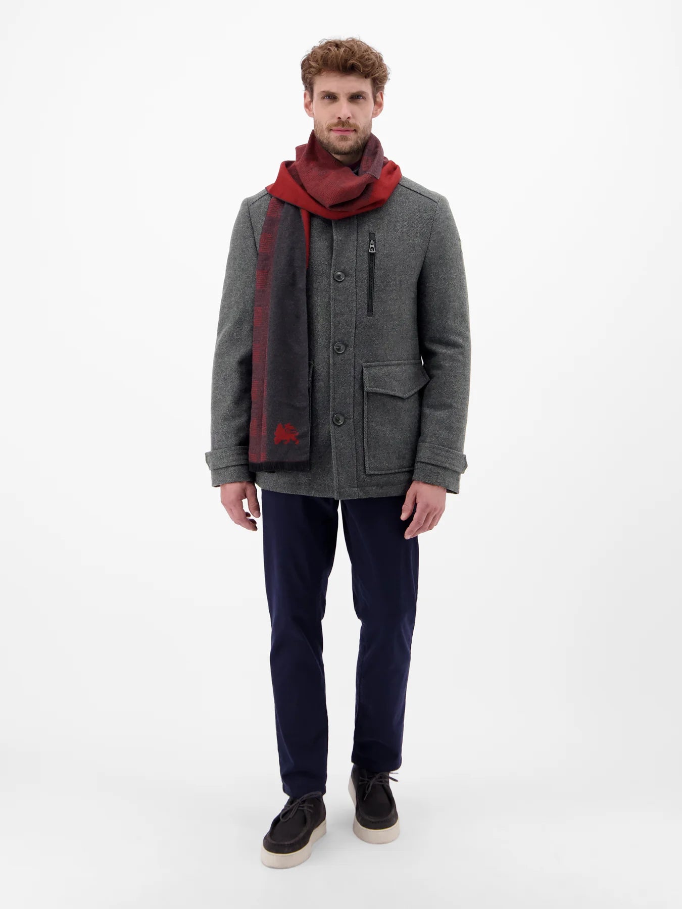 Lerros Mens Wool Jacket - Dark Graphite