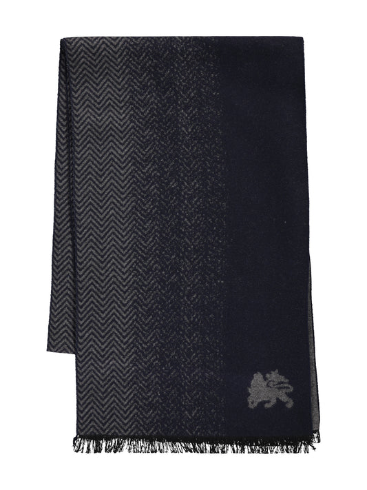 Lerros Subtly Patterned Scarf - Classic Navy