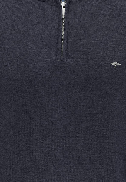 Troyer Zip Knit - Navy