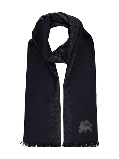 Lerros Subtly Patterned Scarf - Classic Navy