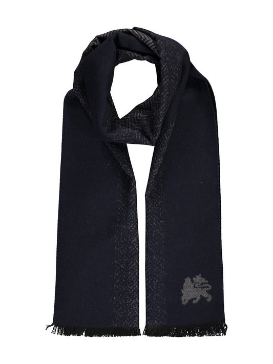 Lerros Subtly Patterned Scarf - Classic Navy
