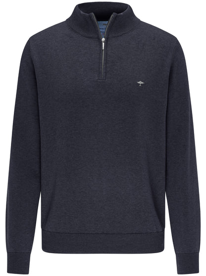 Troyer Zip Knit - Navy