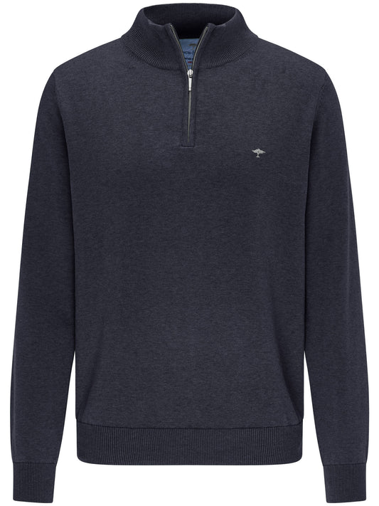 Troyer Zip Knit - Navy