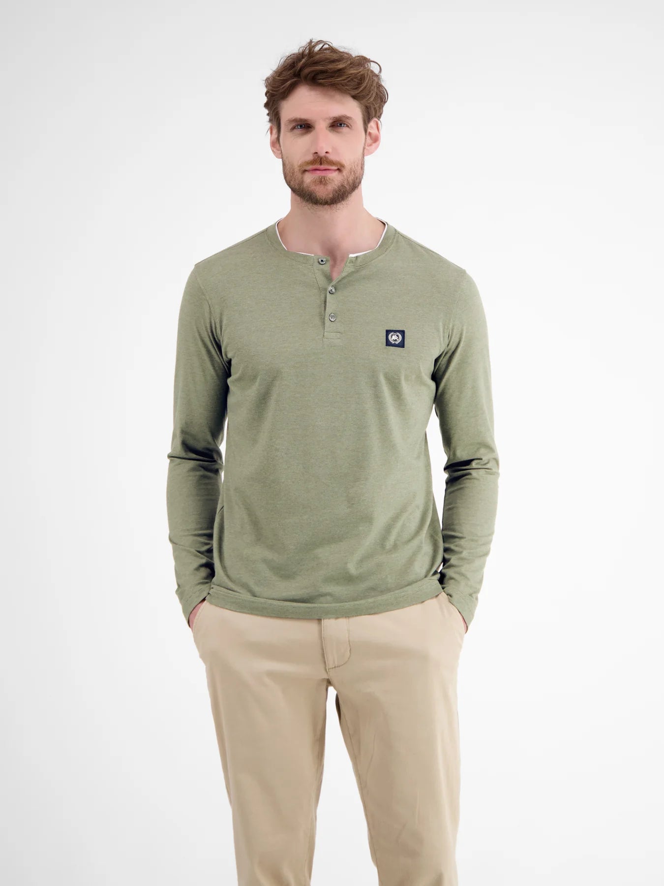 Lerros Long Sleeve Top - Nordic Olive