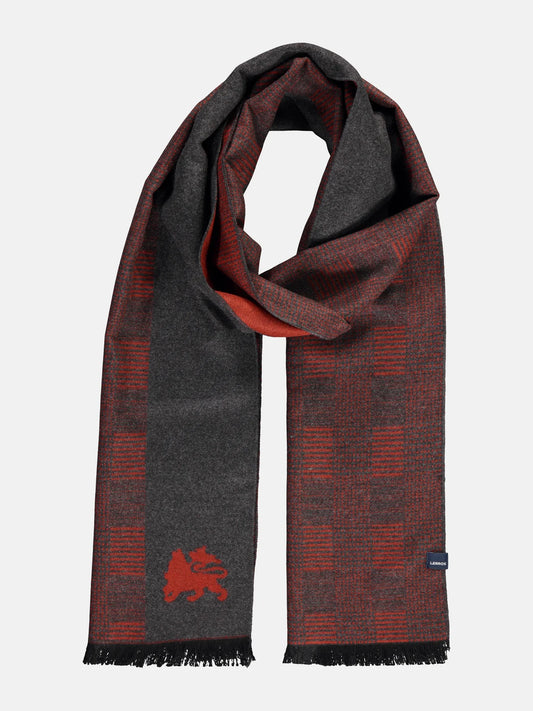 Lerros Check Scarf - Scandinavian Red