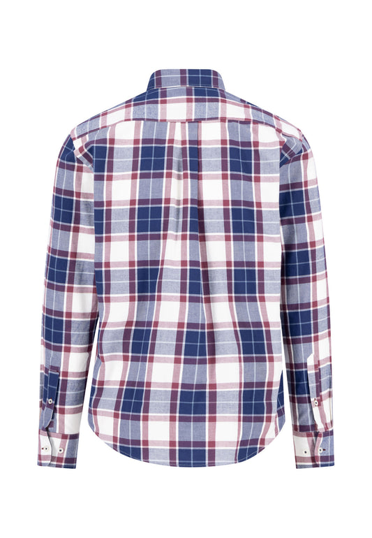 Twill Check B.D Shirt - Deep Merlot