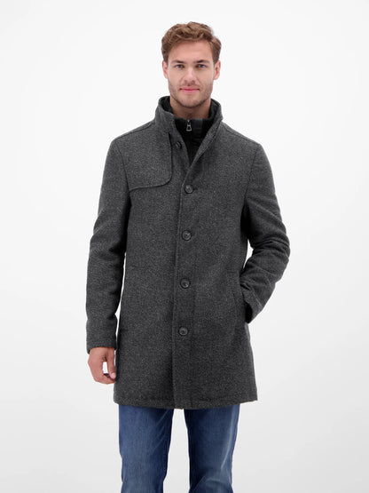 Lerros Wool Coat - Dark Graphite
