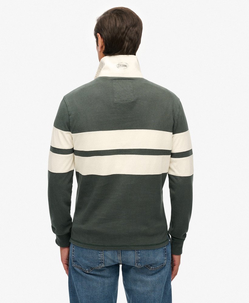 Vintage Athletic Stripe Rugby Shirt