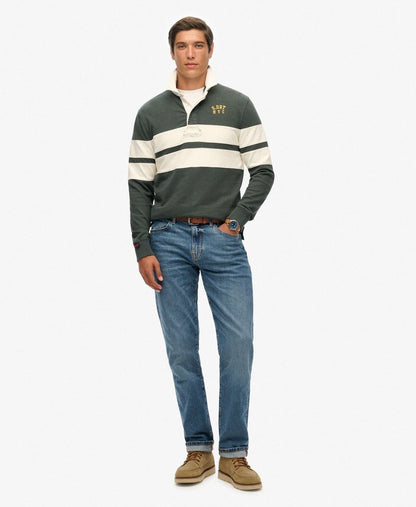 Vintage Athletic Stripe Rugby Shirt